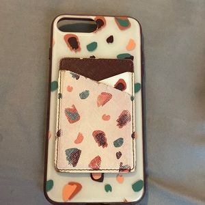 iphone 8plus phone case with card holder